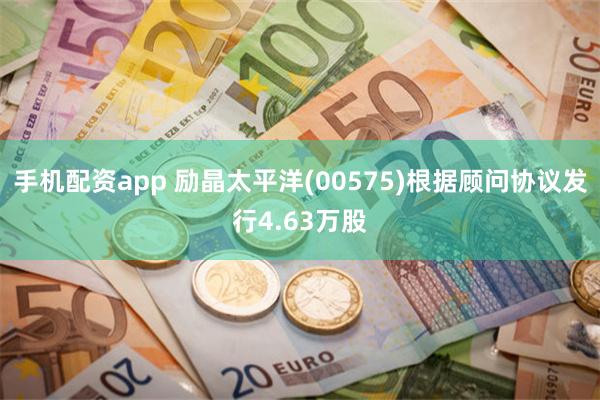 手机配资app 励晶太平洋(00575)根据顾问协议发行4.63万股