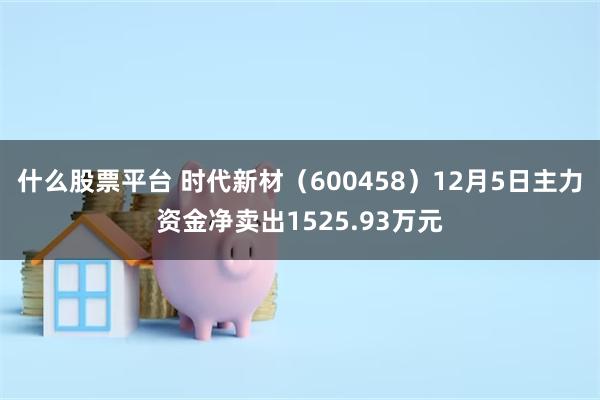 什么股票平台 时代新材（600458）12月5日主力资金净卖出1525.93万元