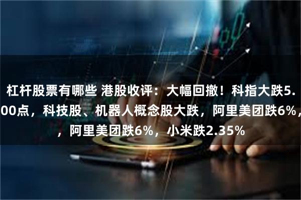 杠杆股票有哪些 港股收评：大幅回撤！科指大跌5.32%恒指重挫800点，科技股、机器人概念股大跌，阿里美团跌6%，小米跌2.35%